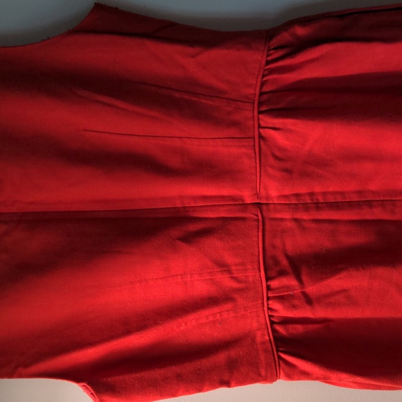 Jcrew red sleeveless pocket mini dress - Picture 6 of 8